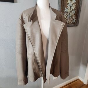NWT Plus Size Simply Vera Vera Wang Moto Jacket 2X